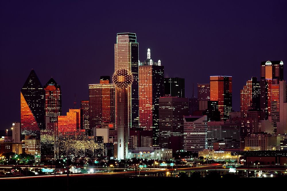 Dusk View of Dallas-Texas
