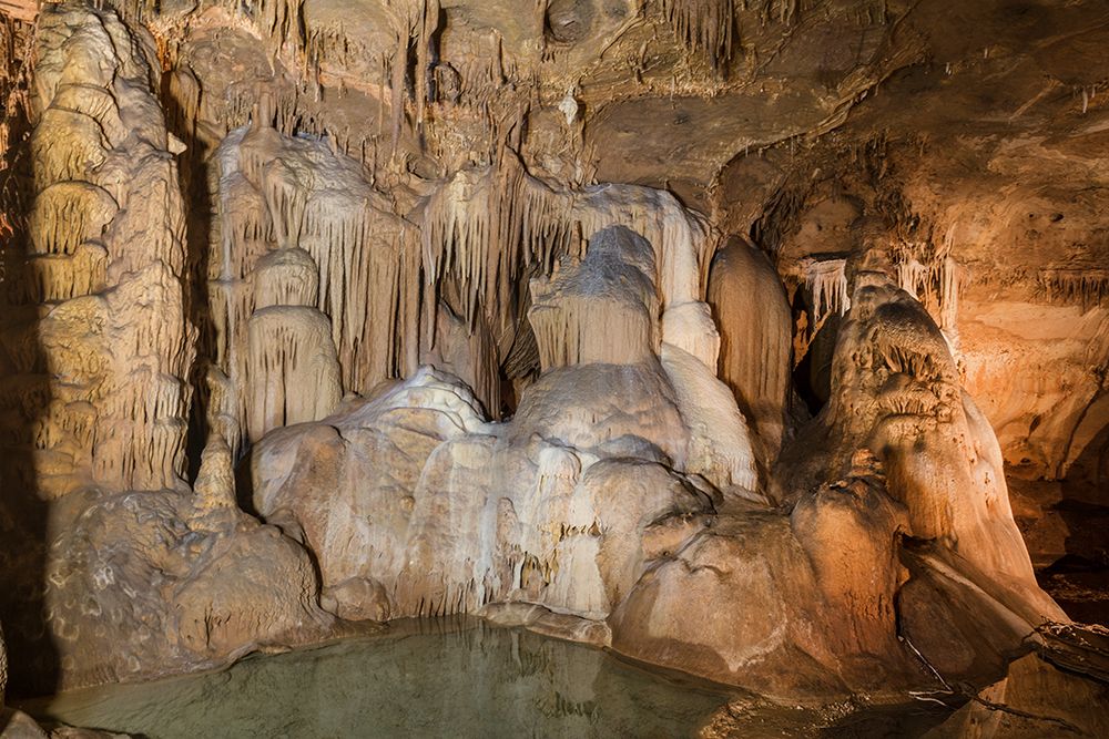 Formations in the Cave Without a Name-located near Boerne in Kendall County-Texas