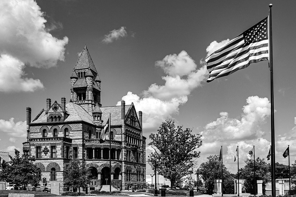 The Hopkins County Courthouse in Sulphur Springs-Texas