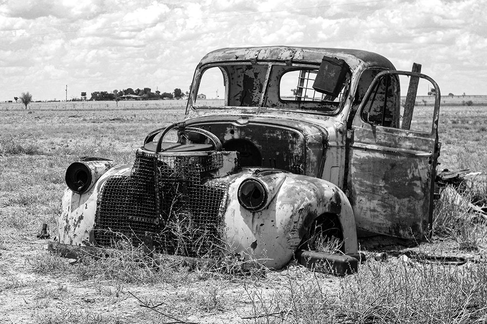Vintage Car in Field