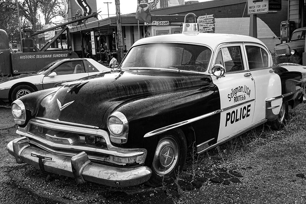 Vintage Route 66 Police Car