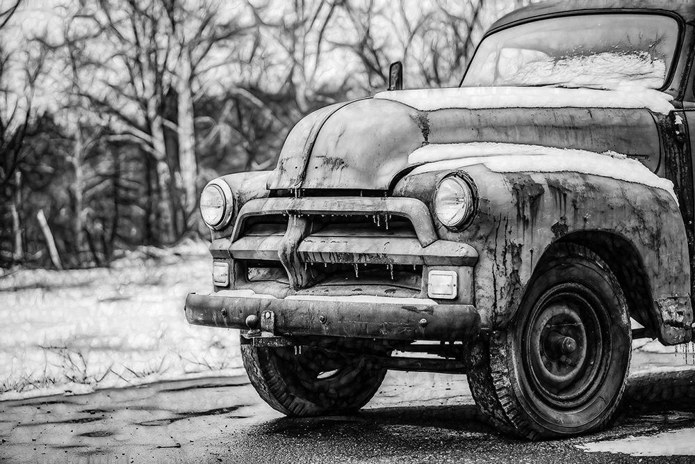 Vintage Truck in the Snow