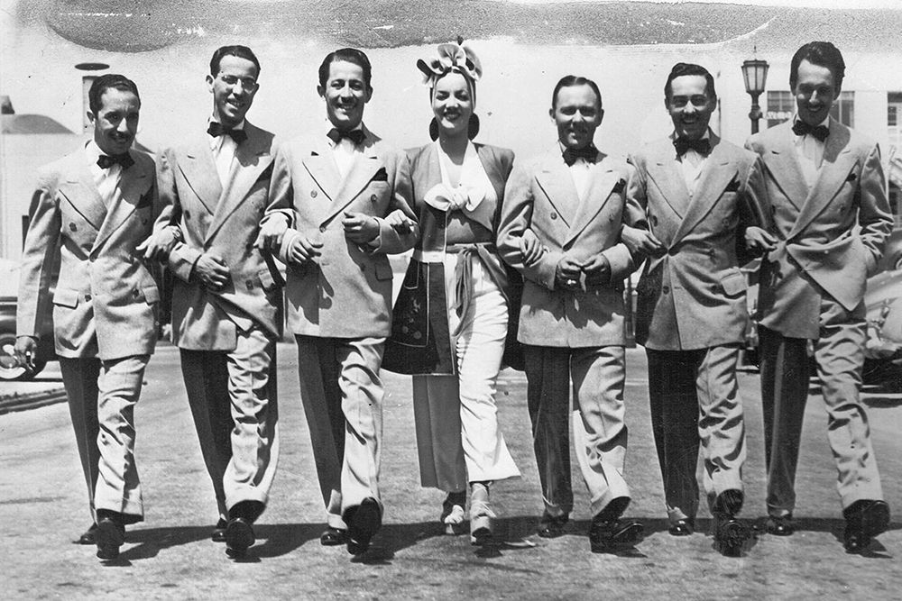 Carmen Miranda, Com o Bando da Lua, Los Angeles, 1942
