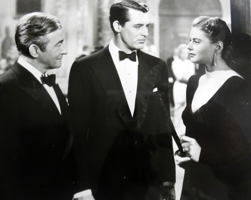 Claude Rains, Cary Grant, Ingrid Bergman, Notorious, 1946