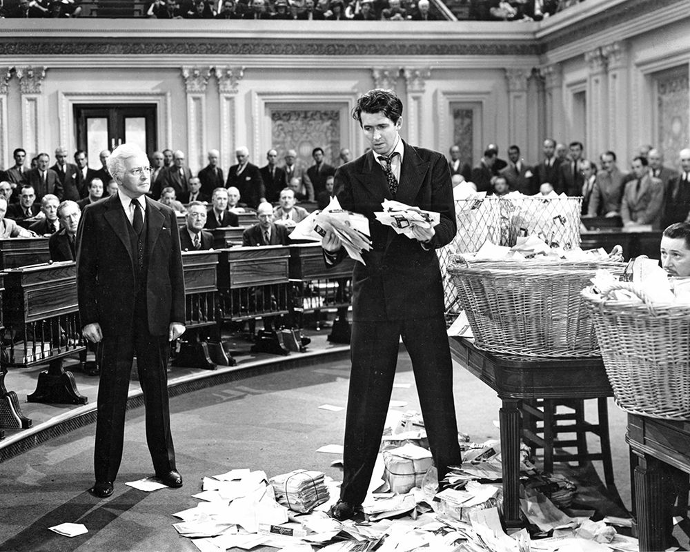 Claude Rains, James Stewart, Mr Smith Goes to Washingon, 1939