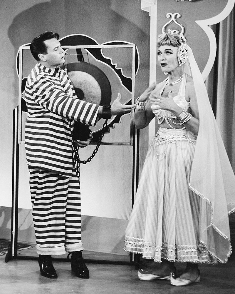Desi Arnaz, Eve Arden, Our Miss Brooks, 1955