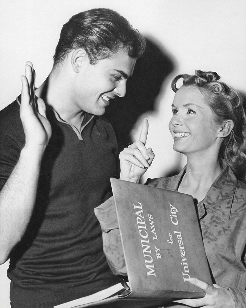 John Saxon, Debbie Reynolds, 1957