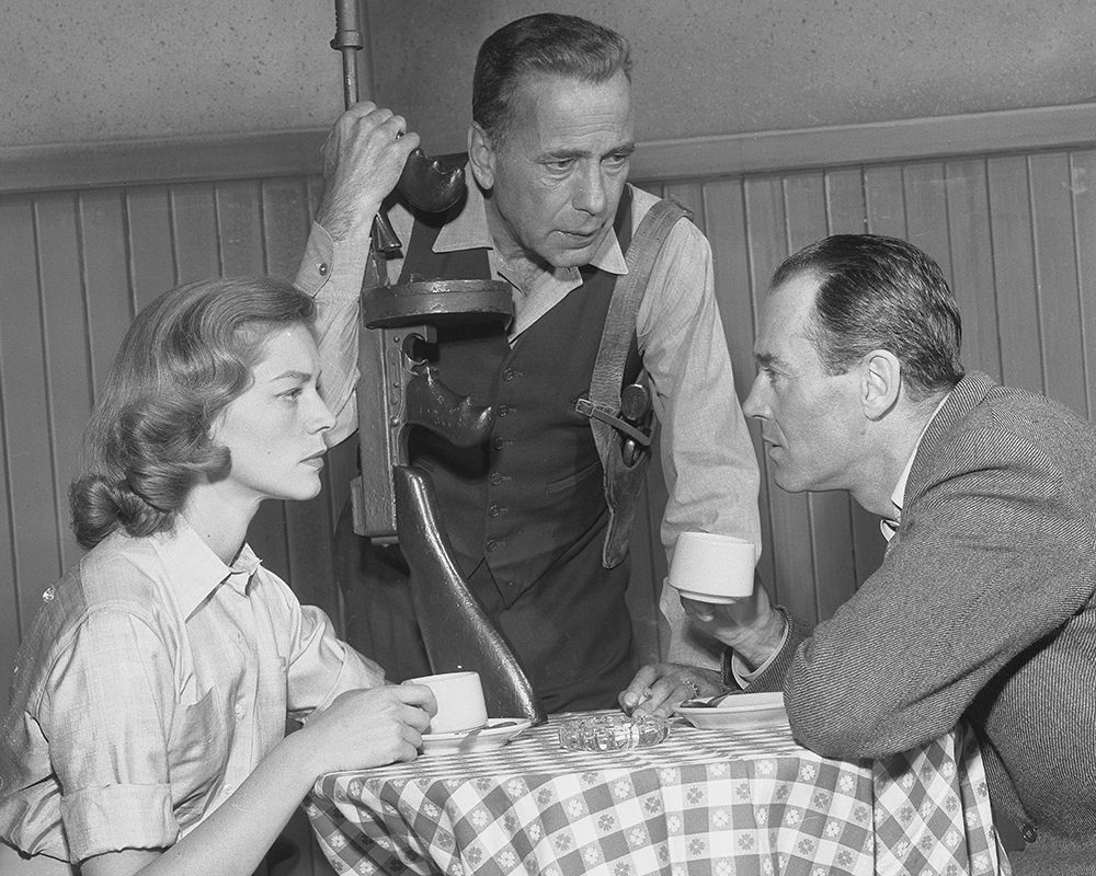 Lauren Bacall, Humphrey Bogart, Henry Fonda, Petrified Forest, 1955
