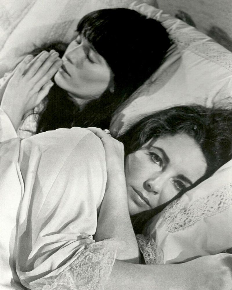 Mia Farrow, Elizabeth Taylor,Â Secret Ceremony, 1968
