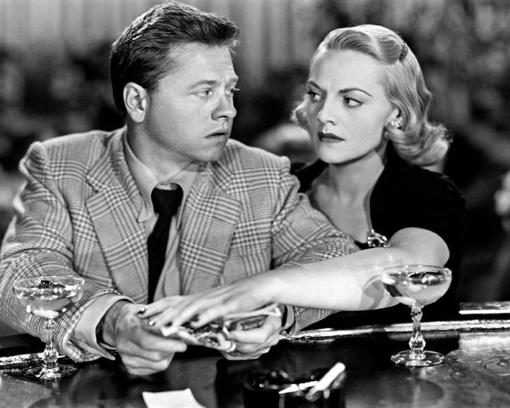 Mickey Rooney, Jeanne Cagney, Quicksand, 1950