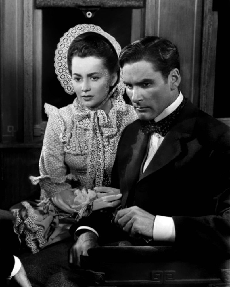 Olivia de Havilland, Errol Flynn, Santa fe Trail, 1940
