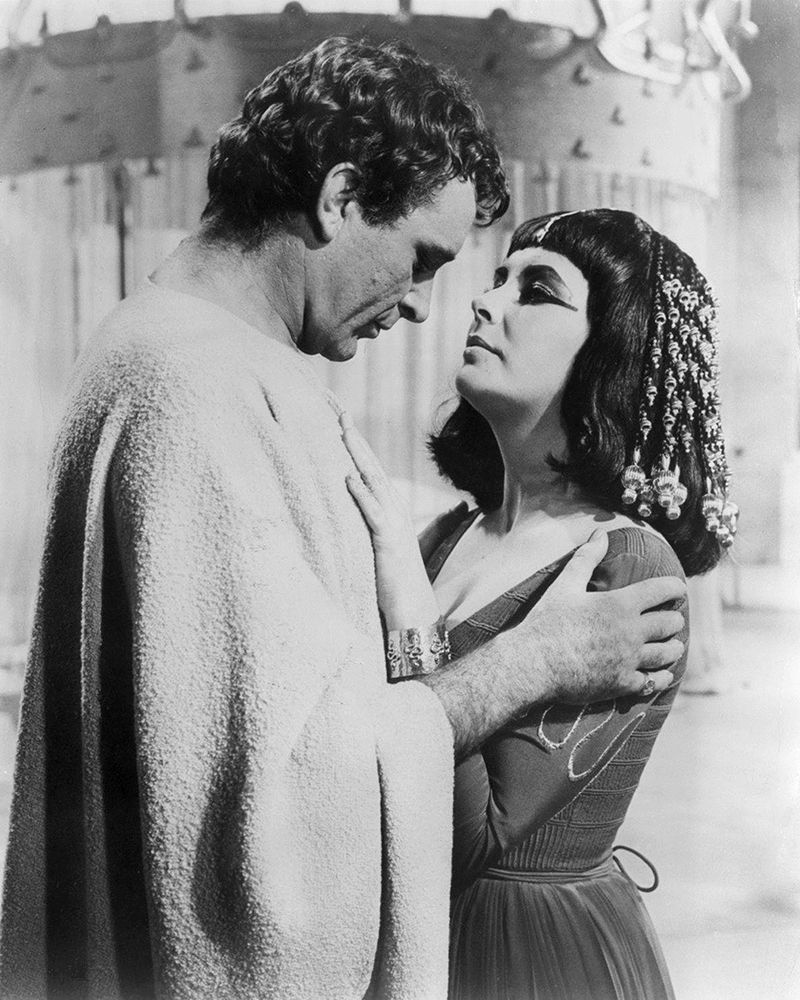 Richard Burton, Elizabeth Taylor, Cleopatra, 1963