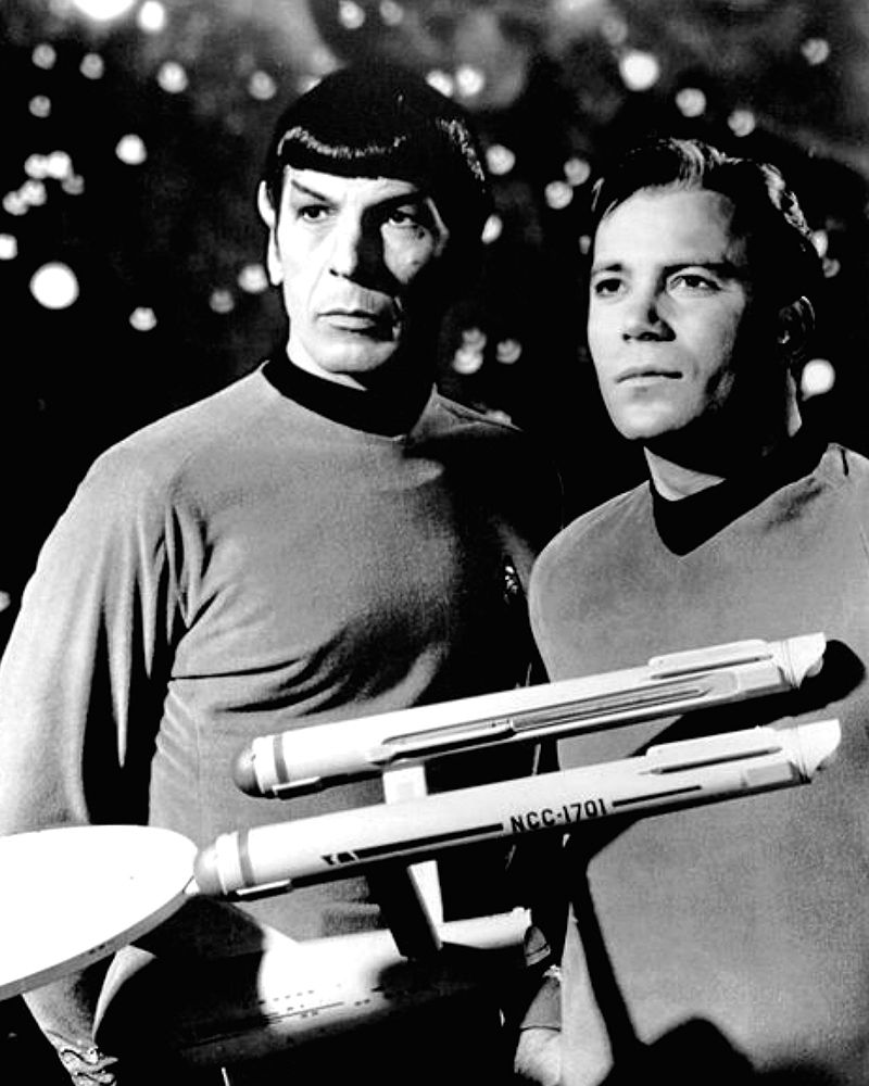Leonard Nimoy, William Shatner, Star Trek, 1968