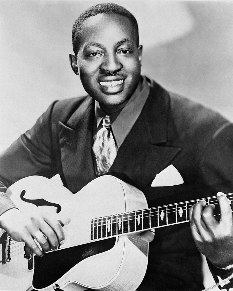 Big Bill Broonzy with a Gibson L-7 guitar-1951
