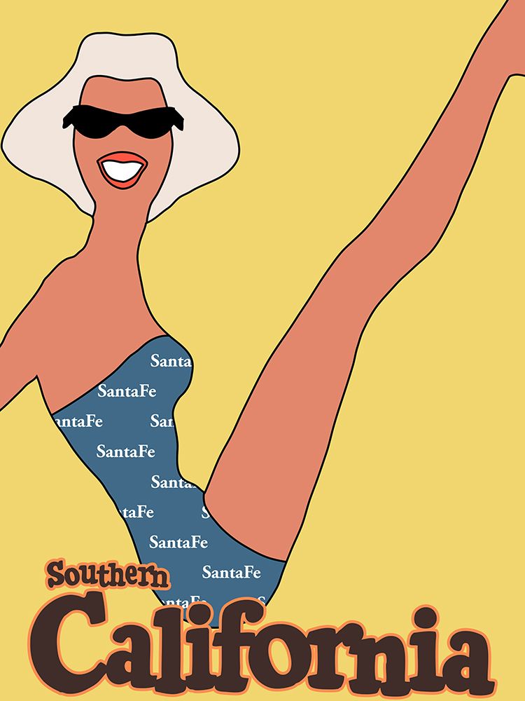 California Santa Fe Poster