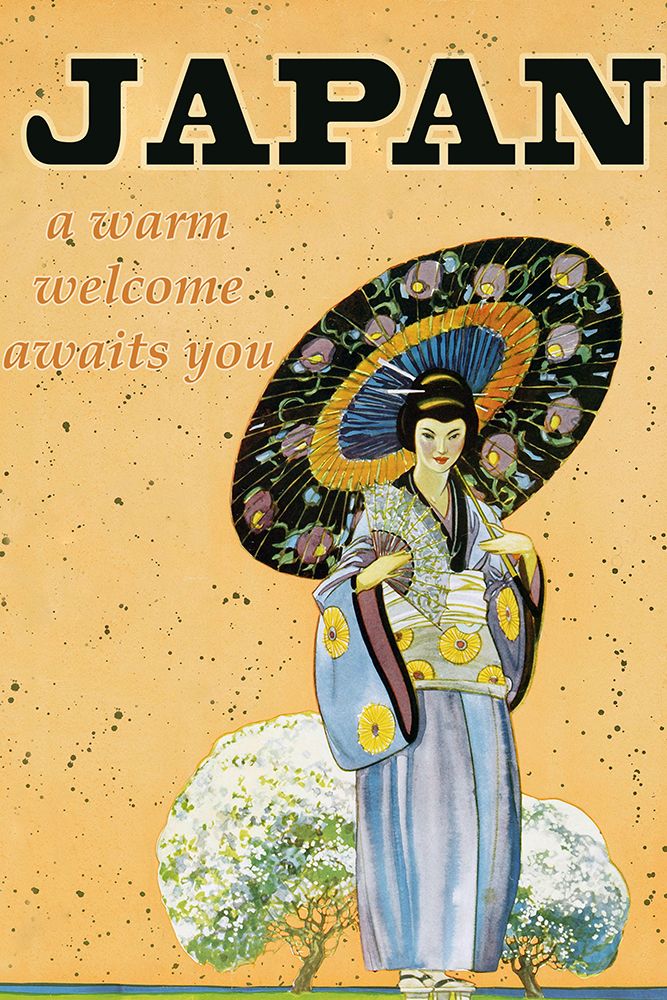 Japanese Geisha Travel Poster