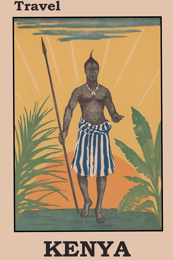 Kenya Africa Travel Poster