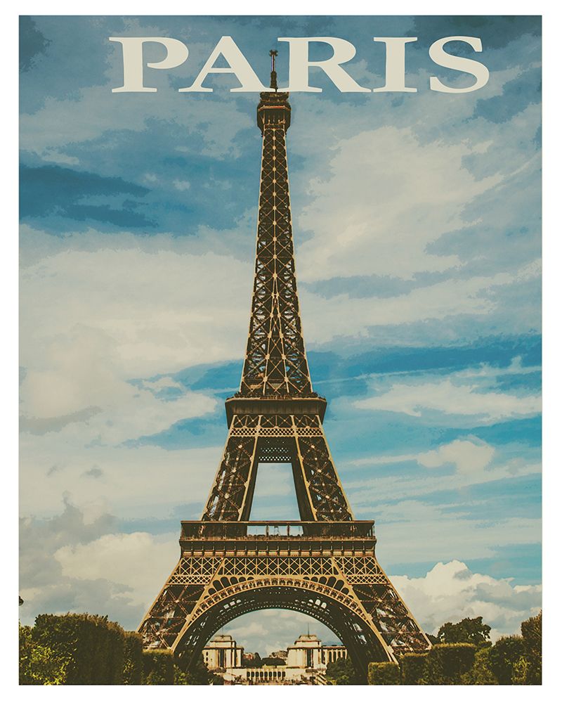 Paris France Travel Poster