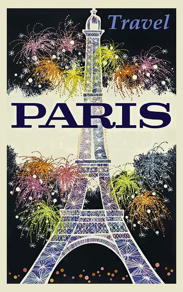 Paris France Travel Poster