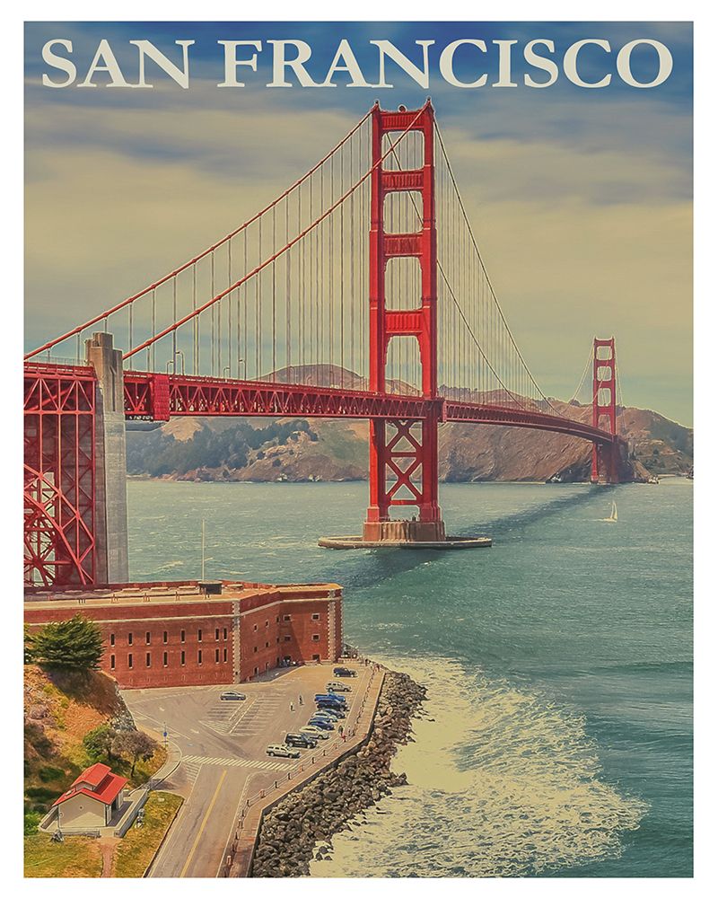 Golden Gate Bridge San Francisco Travel Poster