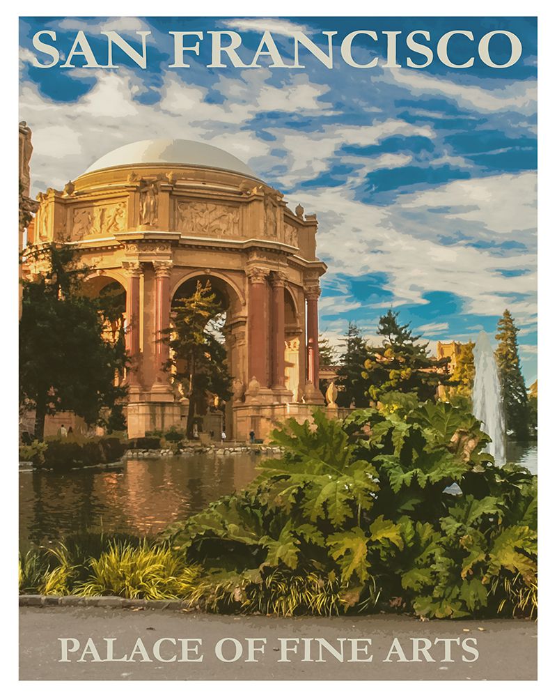 Palace of Fine Arts San Francisco Travel Poster
