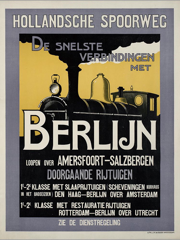 Train Travel Vintage Poster