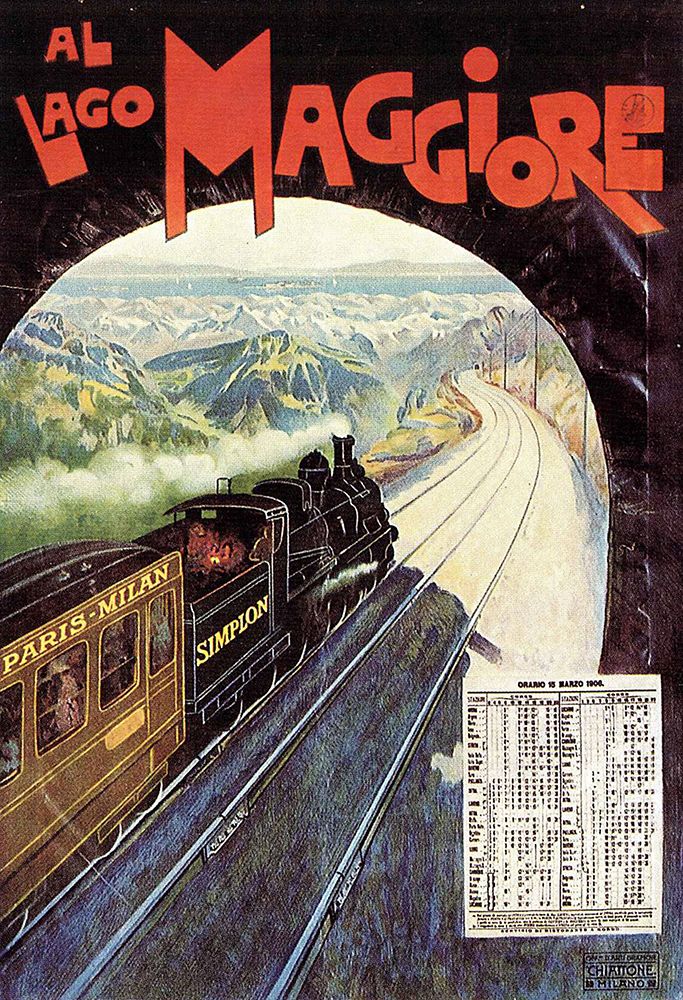 Train Travel Vintage Poster