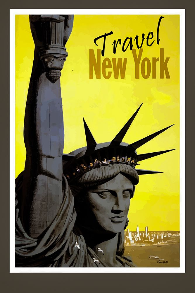 Travel New York Vintage Poster
