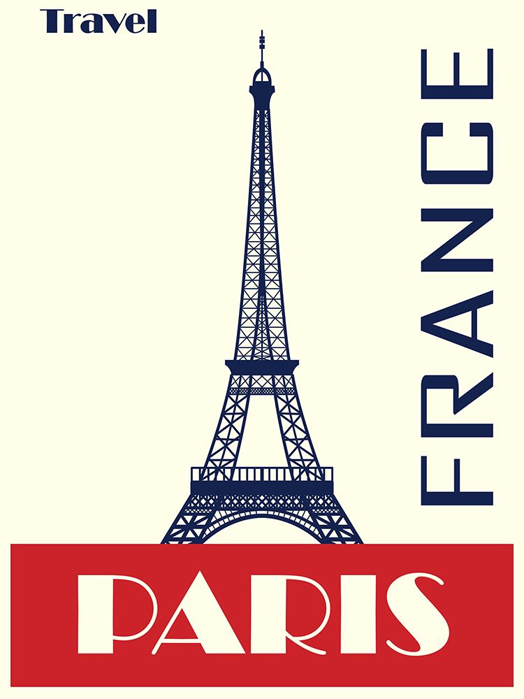 Travel Paris France Poster
