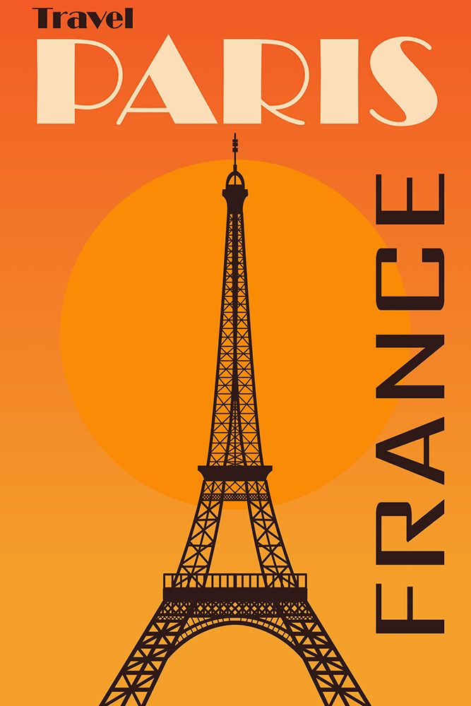 Travel Paris France Poster