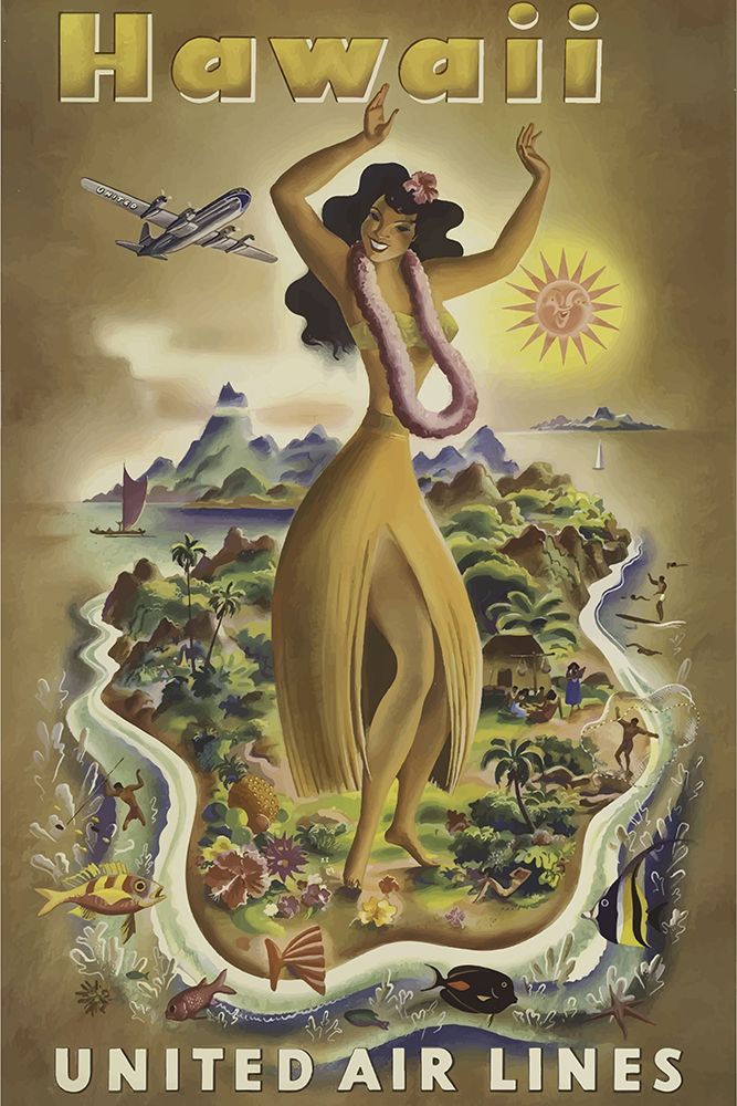 Hawaii Travel Poster