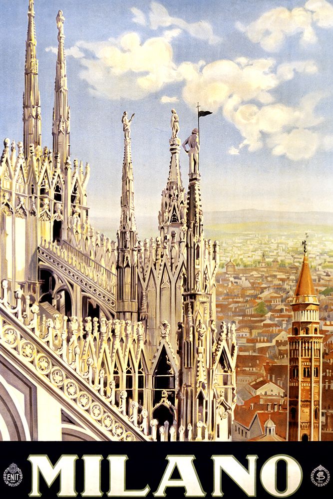 Vintage Milano Poster