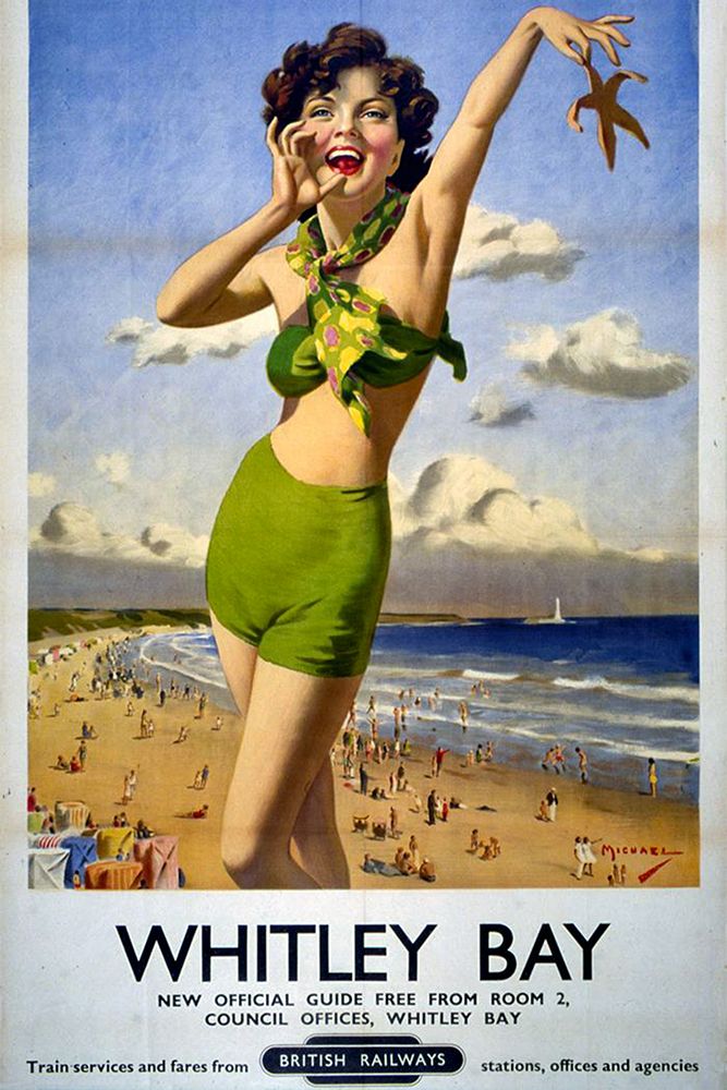 Whitley Bay Railway Poster