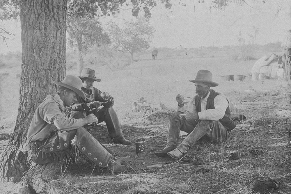 Cowboys Eating Tomatoes