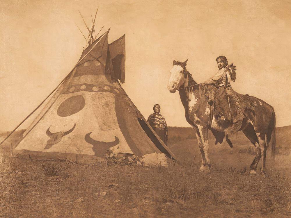 A Painted Tipi - Assiniboin 1926