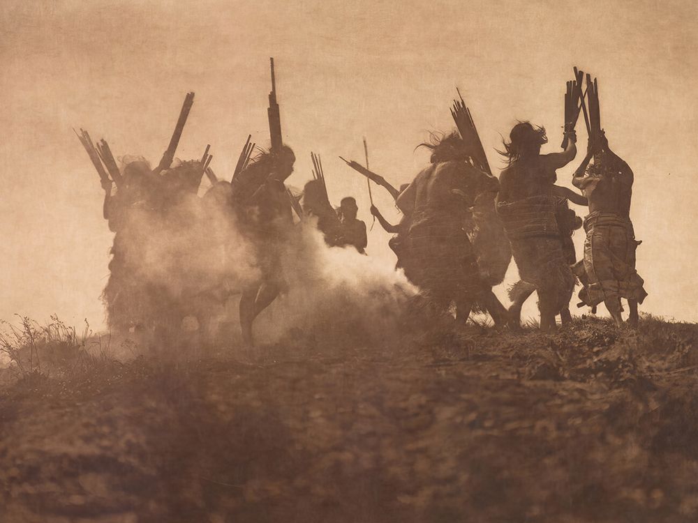Dancing to Restore an Eclipsed Moon - Qagyuhl 1914