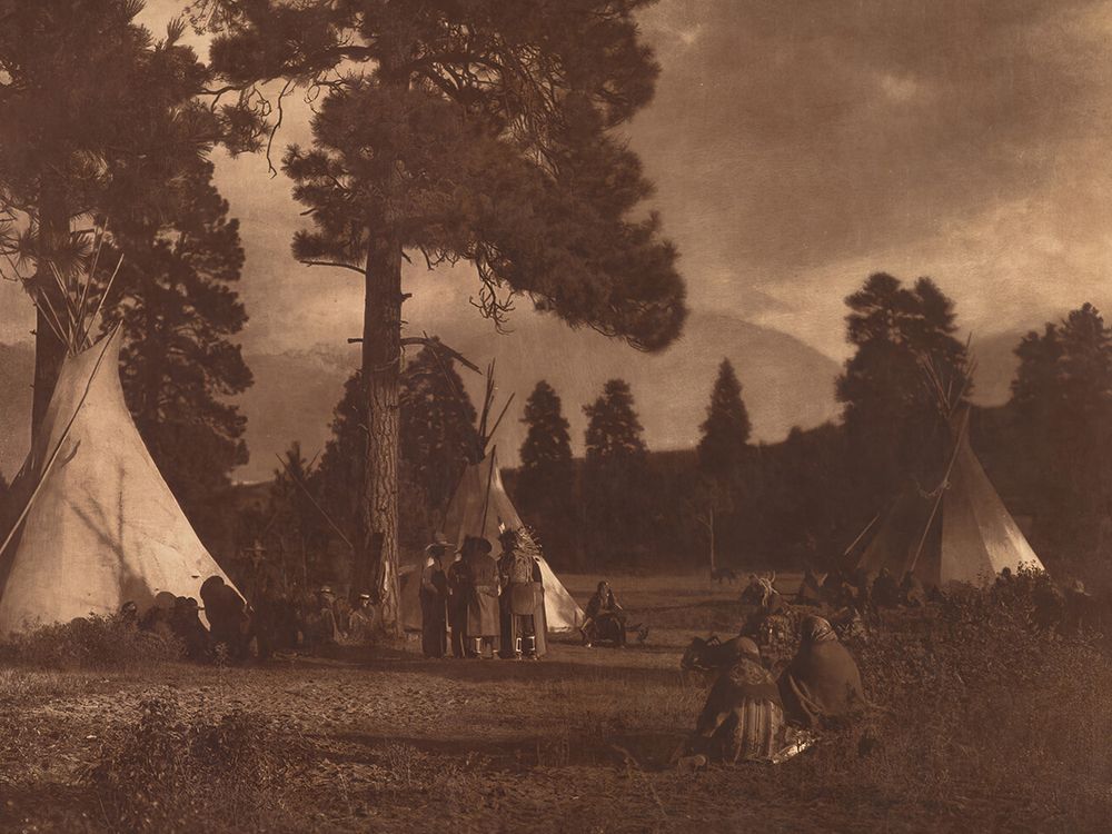 Flathead Camp on Jocko River 1910