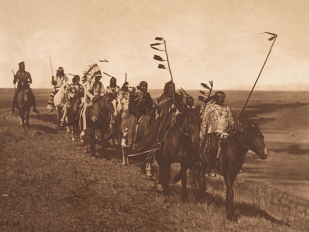 On the War Path - Atsina 1908