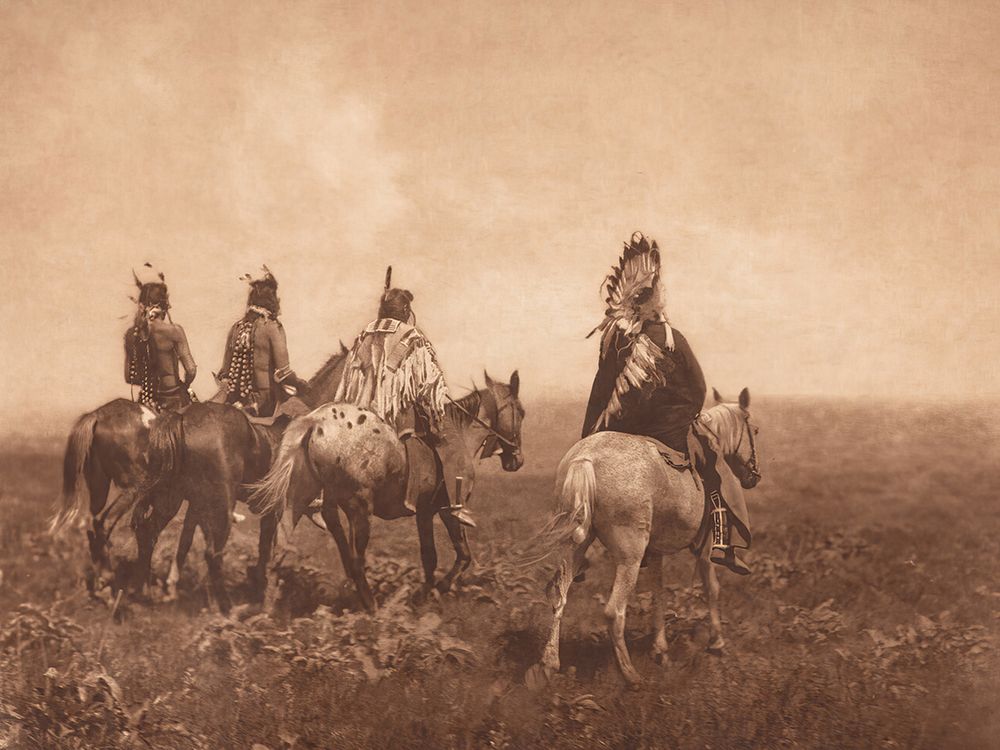 The Chief and His Staff - Apsaroke 1905