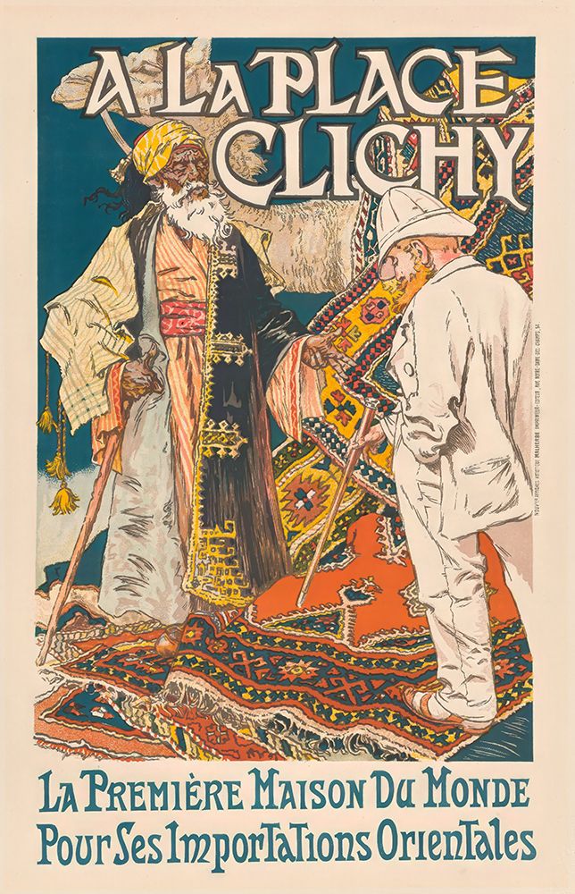 A La Place Clichy Vintage Poster