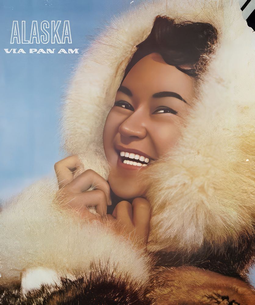 Alaska Mid Century Vintage Travel Poster