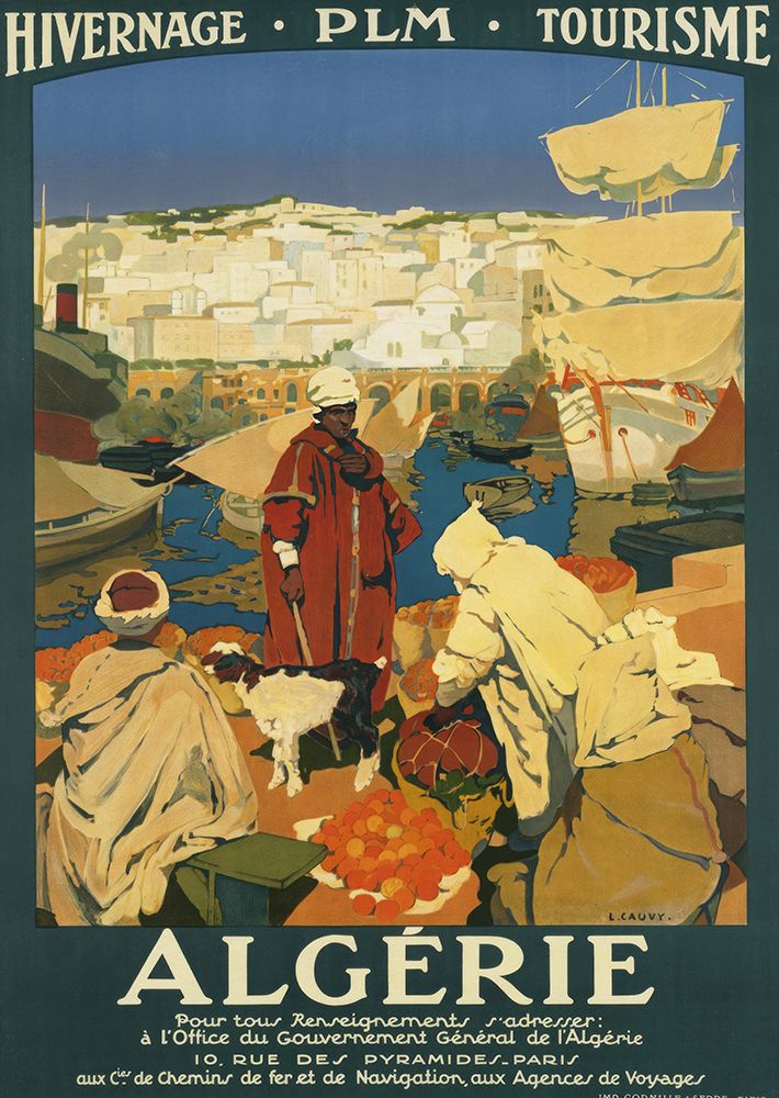 Algeria Vintage Travel Poster