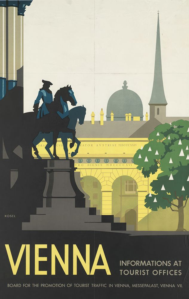 Austria Vienna Vintage Travel Poster
