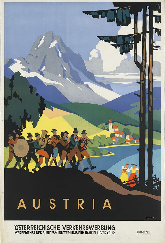 Austria Vintage Travel Poster I