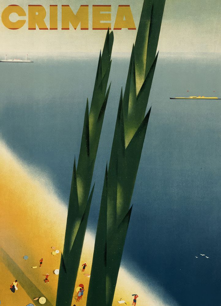 Crimea Vintage Travel Poster