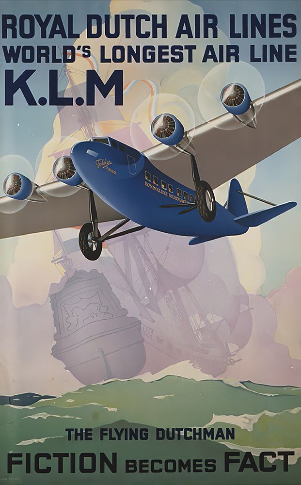 Flying Dutchman Vintage Travel Poster