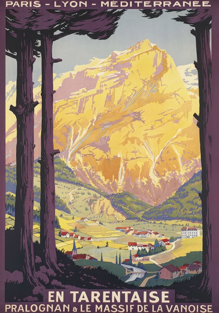 France En Tarentaise Vintage Railway Travel Poster