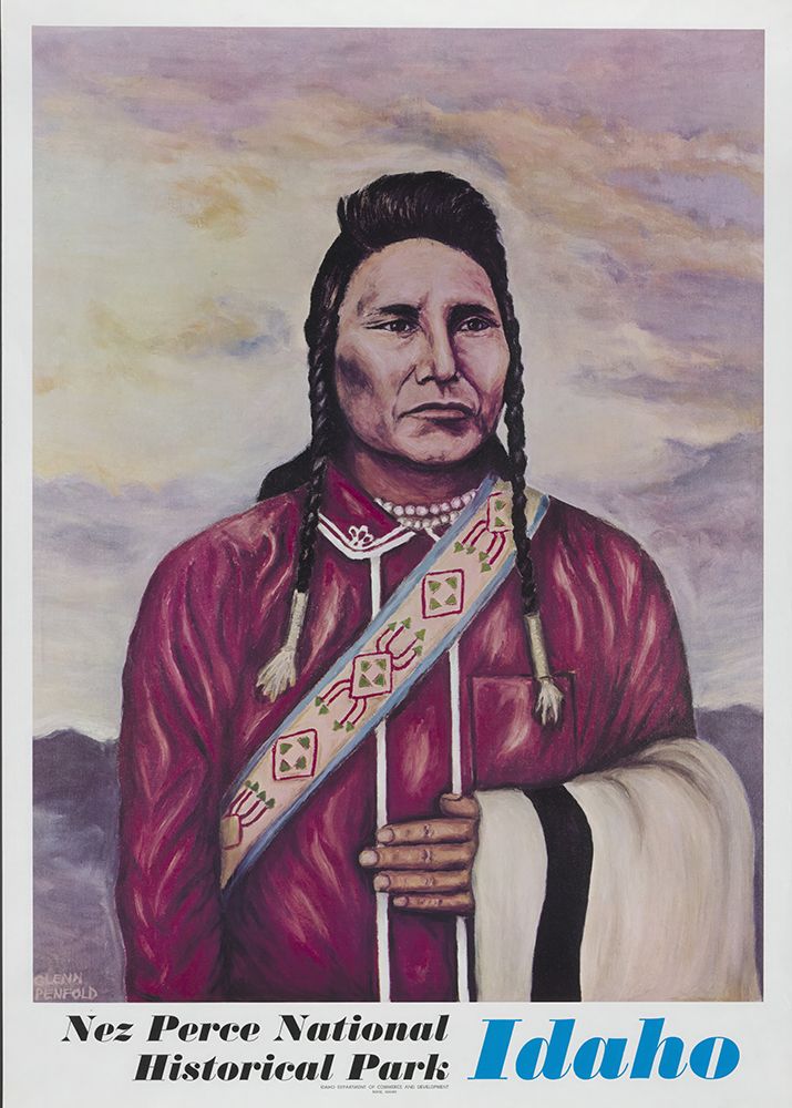 Idaho Nez Perce National Park Vintage Travel Poster