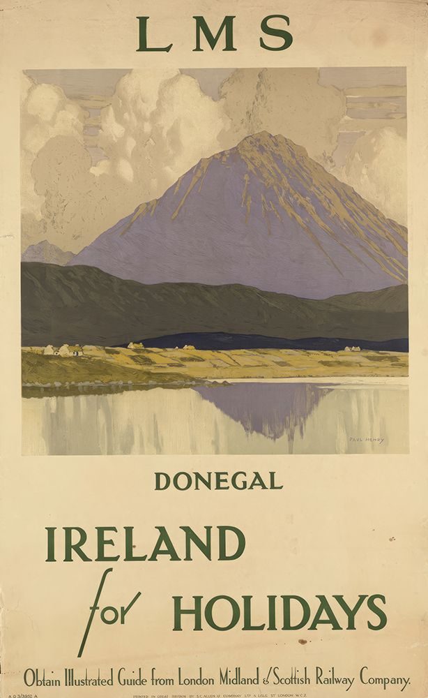 Ireland Donegal Vintage Travel Poster
