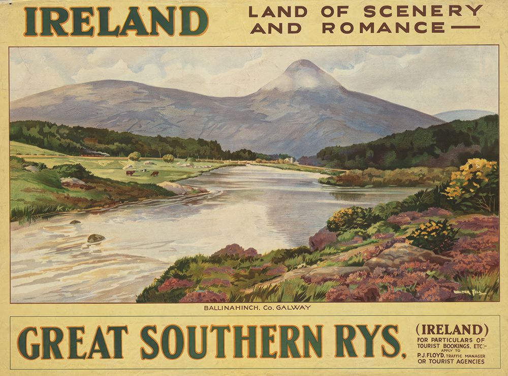 Ireland Vintage GSR Railway Travel Poster